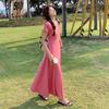 French Simple Temperament Long Dress Dress Women Wear In Early Summer, Unique and Beautiful Slim Dress