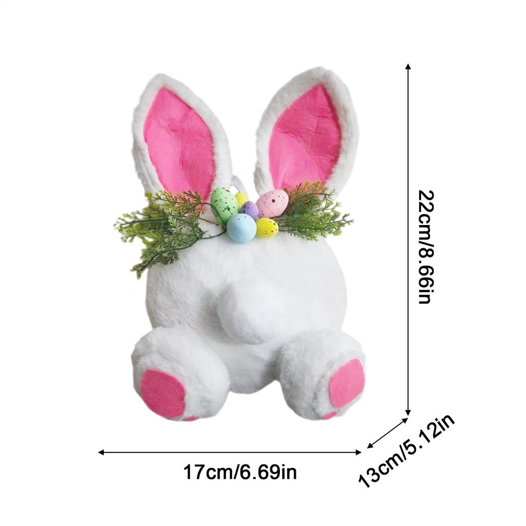 Easter Rabbits Butt Wreath Spring Garland Easter Decor DIY Cute Bunny Butt Home Wall Decoration For Porch Yard Living Room