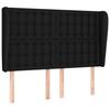 VidaXL Headboard with Ears Black 147x23x118-128 Cm Fabric3118390