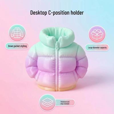 3D Printing Down Jacket Style Pen Holder - Student & Office Desk Organizer