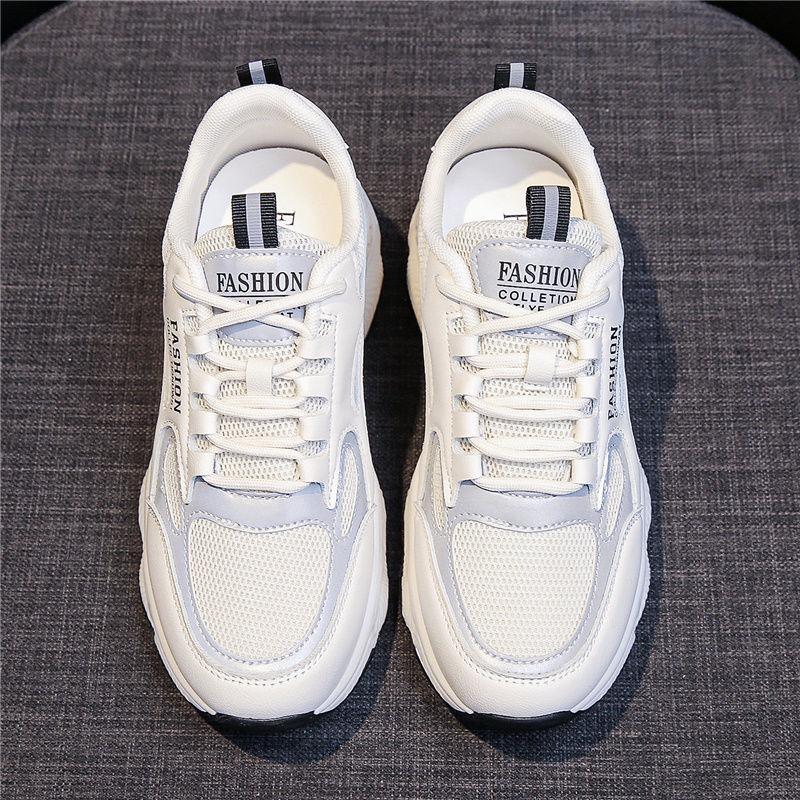 Women's Shoes Casual Fashion Spring New Mesh Platform Sports Casual Shoes White Shoes Women's Shoes