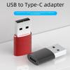 Aluminum Alloy USB3.0 Type-C To A Male Adapter Charging Cable