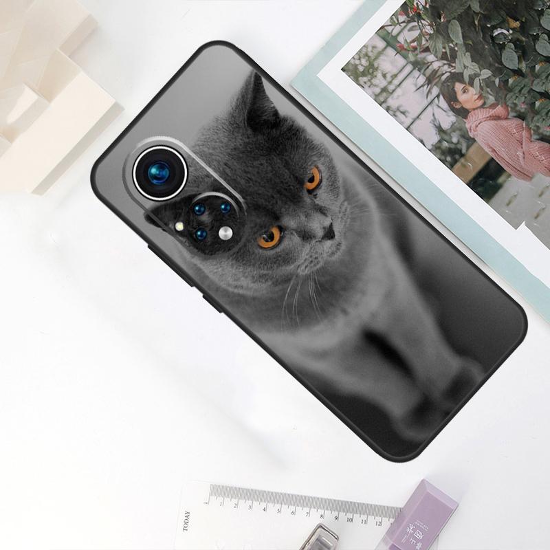 British Shorthair Cat For Honor Magic 8 Pro 6 7 Lite Case For Honor 200 400 50 70 90 X8c X8b X9a X9b X9c X9d Win RT