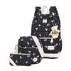 Popular Girls Backpack Portable Rabbit Pattern Cute High School Student Backpack