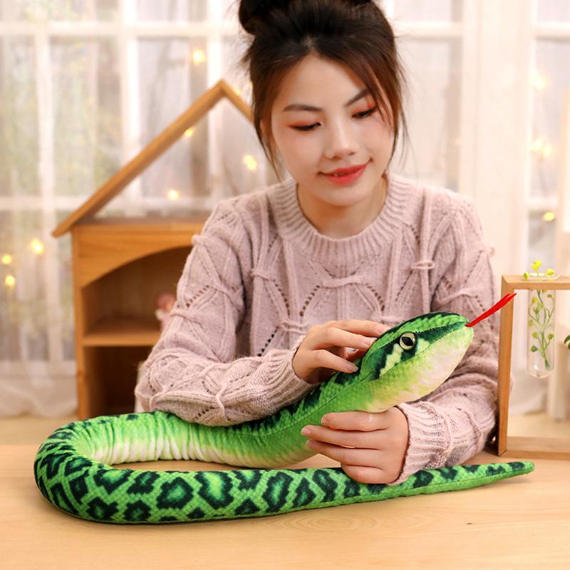 Creative Tricky Snake Doll Plush Toy Long Snake Zodiac Snake Doll Boys Funny Ragdoll Photo Props