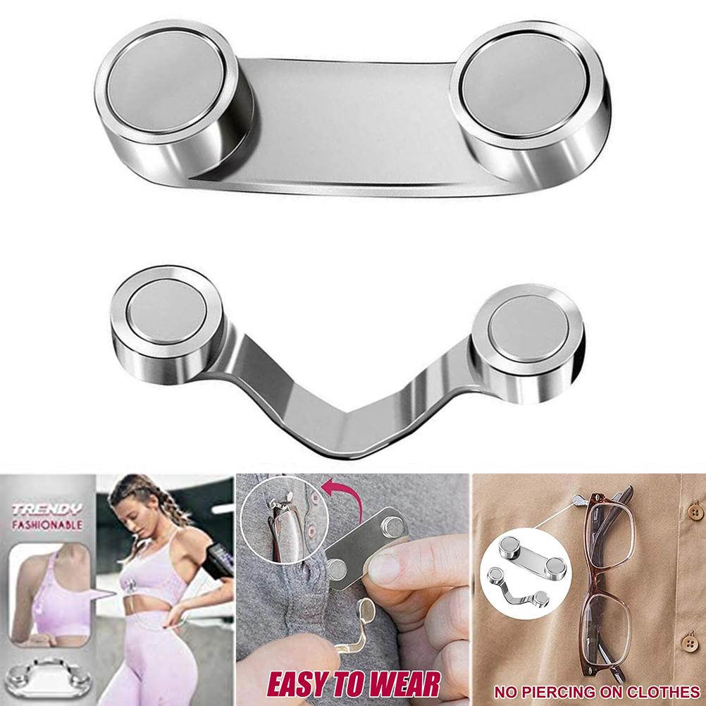 Stay In Place Glasses Holder Multi Functional Portable Zinc Alloy Eyeglass Clip