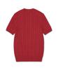 POLO RALPH LAUREN Cable Knit Cotton Short Sleeve Sweater - Red