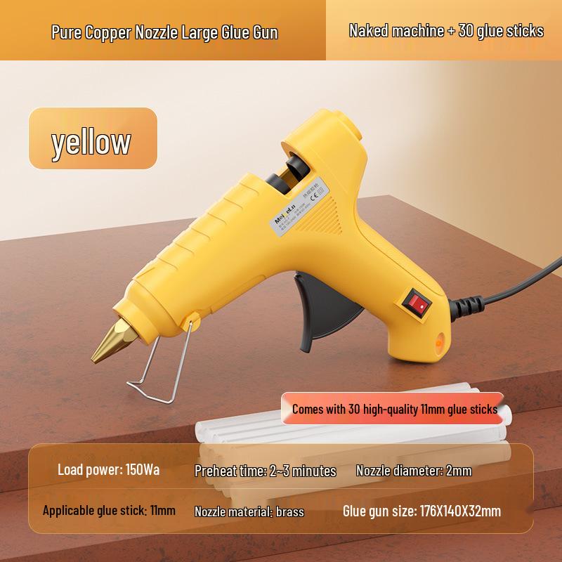High Viscosity Hot Melt Glue Gun with 7-11mm Sticks for Kids' Crafts and Household Use