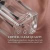 Empty Refillable Glass Nail Polish Bottles with Brush Cap Leakproof Transparent Containers for Custom DIY Use