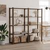 VidaXL 5-Tier Storage Rack Brown 170x38x170 Cm Pine Wood 373395