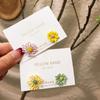 Daisy Flower Earrings Jewelry Cute Flower Small Stud Earrings For Women Fashion Sweet Earring