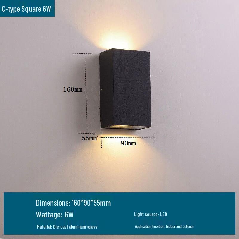 Ruidetai LED Outdoor Waterproof Sensor Wall Light