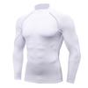 Men's Long Sleeve High Neck Sport Bodysuit - Quick-Dry High Elastic Fitness Training Base Layer Top