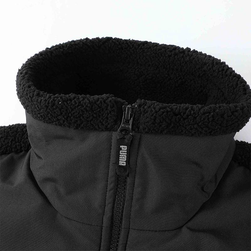 Puma Men's Hybrid Sherpa Fleece Jacket Black 629733-01