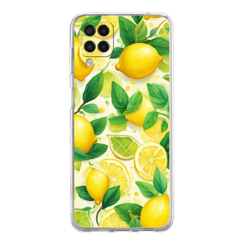 Fruit lemon Phone Case For Samsung Galaxy A13 A33 A35 A55 A73 A53 A23 A51 A71 A21S A12 A31 A41 A05s A03S A15 A25 A32 5G Cover