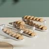 Egg Holder For Fridge Rolling Double-Layer Container Egg Rack For Kitchen Counter Boiled Pantry Table Home