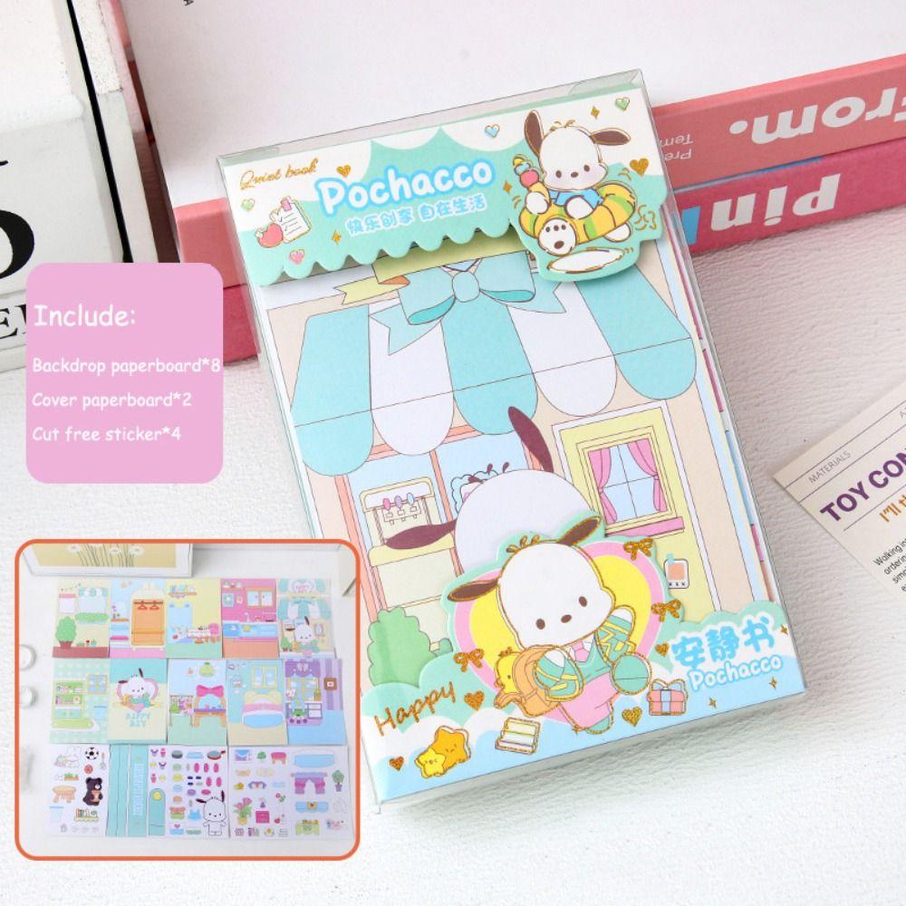 Anime Activity Books KT Quiet Book Toys Handmade DIY Kuromi Busy Book My Melody   Children