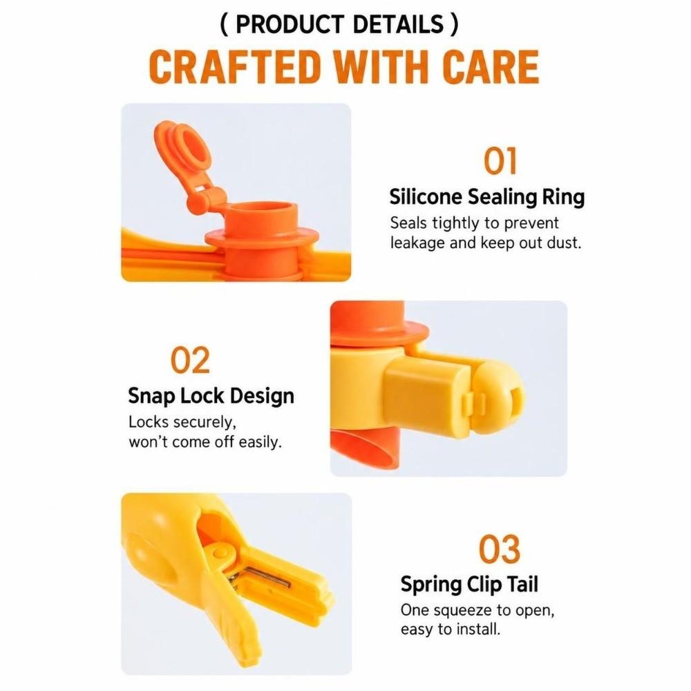 Leak Resistant Snack Bag Clips Food Bag Sealing Clips for Kitchen Seasoning and Snack Bags