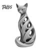 Birthday Presents for Friends 3D Printed Spiral Cat Figurine, Hollow Modern Abstract Sculpture Decorative Figurines Living Room Desk Shelf, Minimalist