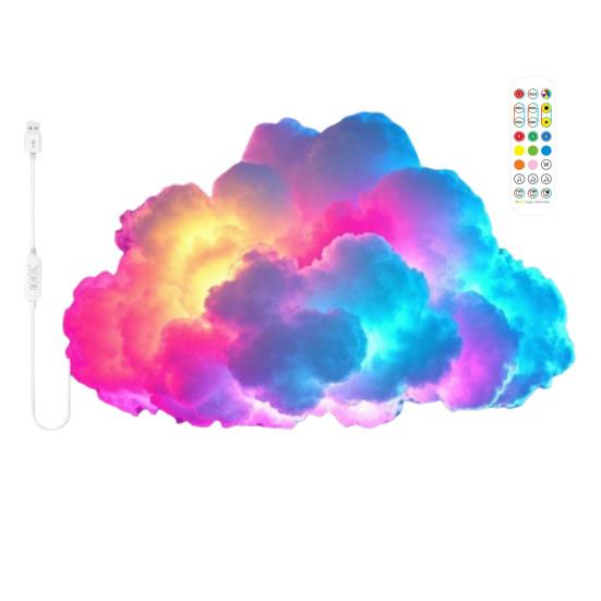 

Thunder Cloud Lamp with Bluetooth-compatible APP Music Sync Color Changing Light USB Powered Sound Activated Decor A