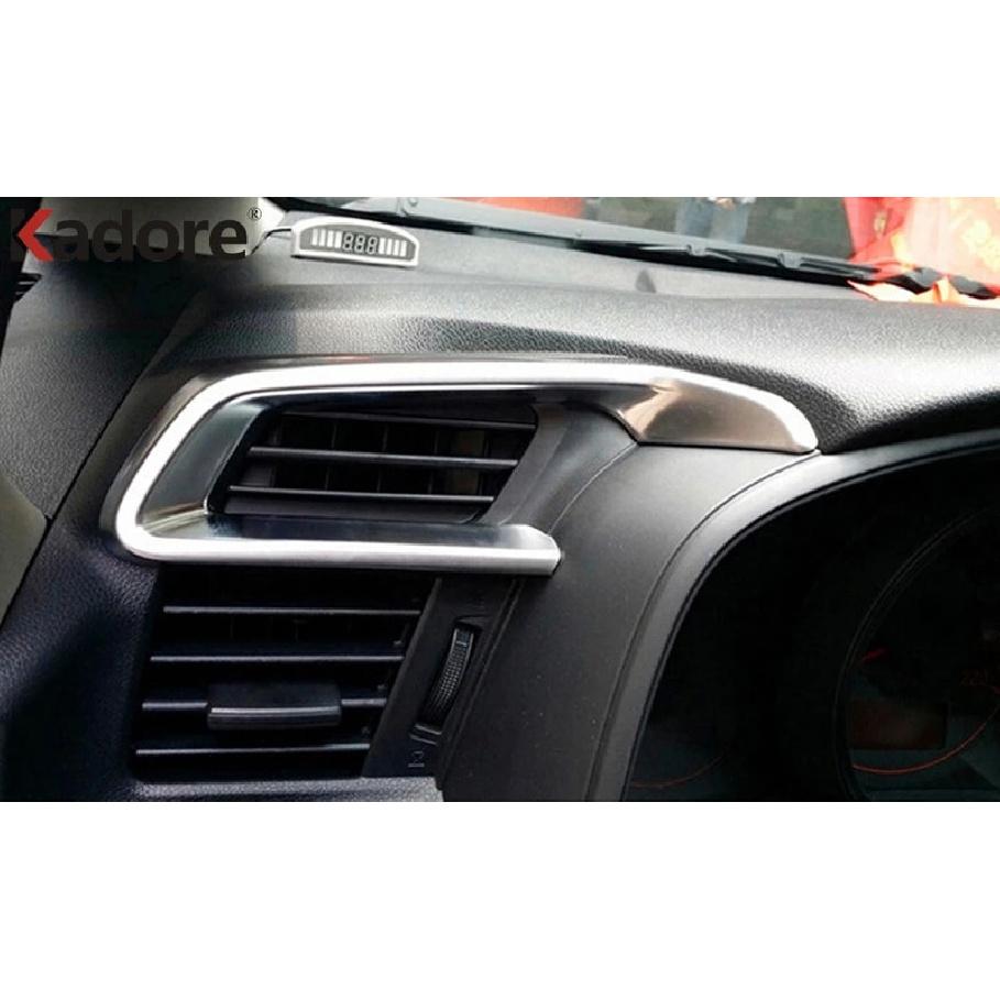 For Honda Fit Jazz 2013 2014 2015 Matte Car Front Air Condition Vent Outlet Cover Trim Interior Mouldings Accessories