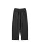 ADHOC Men'S Pole-Banding Ribbed Wide Pants (Black) (Hc4Lp10)