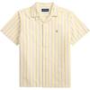 Polo Striped Cotton Oxford Short Sleeve Shirt Slim Fit Kids Kids Shirts 323A12753-001