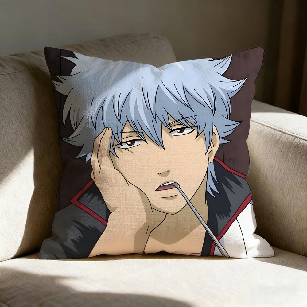 Ggintama Anime Pillow Case Pillowcase Doublesided Printed Sofa Cushion Bedroom Headboard Pillow