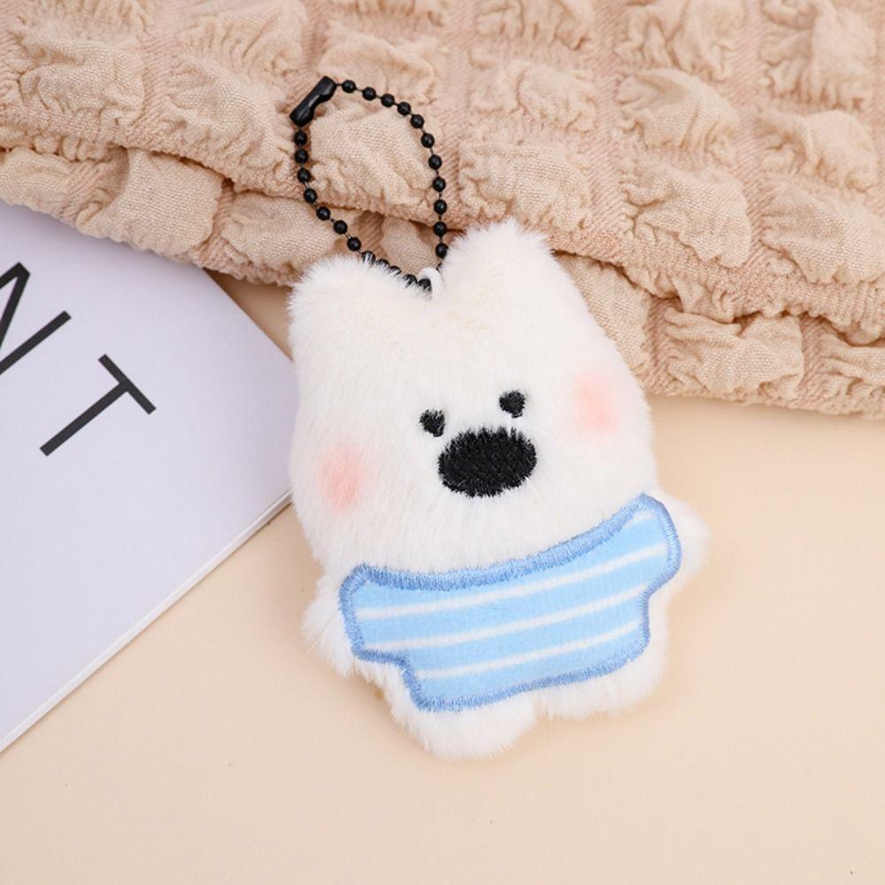 West Highland White Terrier White Puppy Plush Pendant Bag Pendant Plush Toy Hanging Accessory