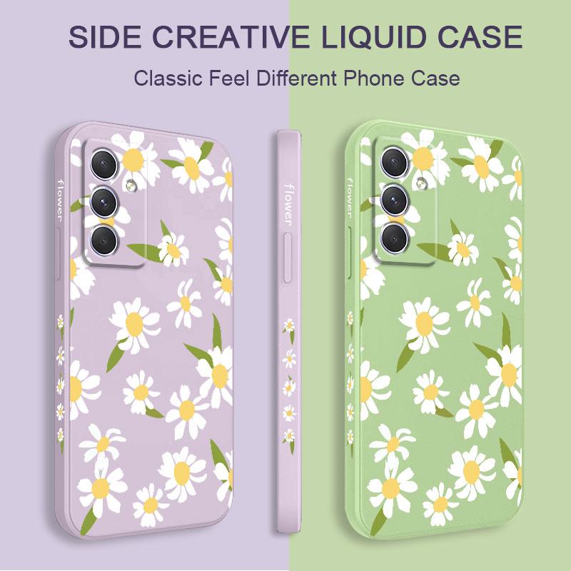 Flying Daisies Case For Samsung Galaxy A54 A34 A24 A16 A14 A05 A06 A73 A53 A33 A23 A13 A72 A52 A52S A32 A22 A12 A71 A51 4G 5G