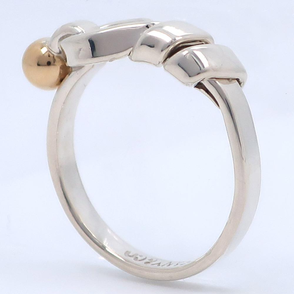 TIFFANY&Co. Haken & Ösenring Silber925/K18 Gelbgold #4.7(US-Grösse) 2.6g Frauen Gebraucht