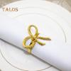 6Pcs Wedding Party Napkin Rings Vibrant Color Sparkling Exquisite Metal Napkin Buckles Dining Table