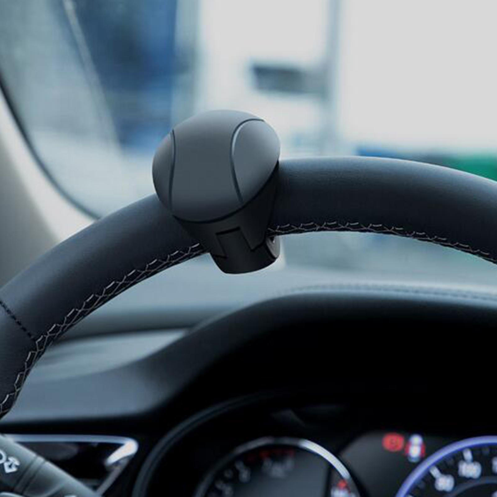 

Ручка рулевого колеса Spinner Противоскользящая Простая установка Автоматический аксессуар Ручка питания автомобиля для чёрный