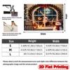 1Pcs Christmas Window Snowman Red Decoration Background Winter Backdrop Decorations For Photo Studio Photo Booth Christams Party