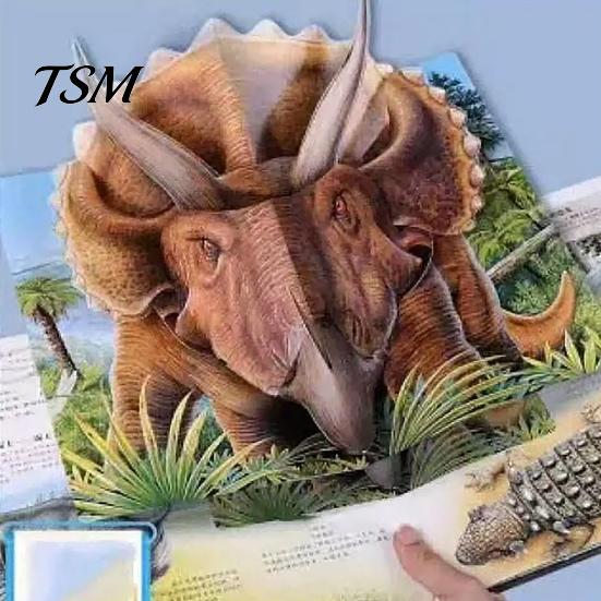 Interaktives Dinosaurierbuch 3D-Enzyklopädie Prehistorica Pop-Up Pädagogisches Lernen für Kinder 1-3 Liebhaber Geschenk Entdeckung