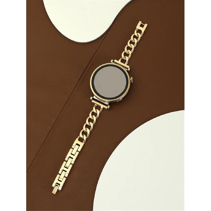 

20MM 22MM Thin Metal Bracelet for Samsung galaxy watch 6 classic 47mm 43mm band 4 42 46mm strap for watch4 5 pro 44mm 40 45mm 22MM золотой