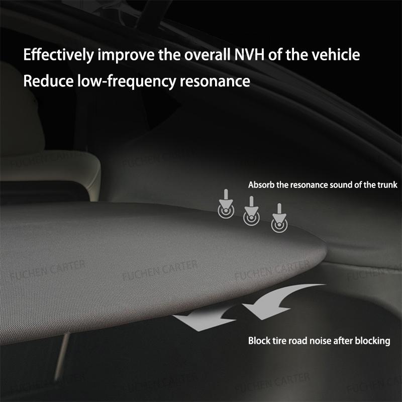 For Tesla Model Y Juniper 2025+ Car Trunk Partition Panel Rear Luggage Carrier Retractable Partition Outdoor Storage Accessories