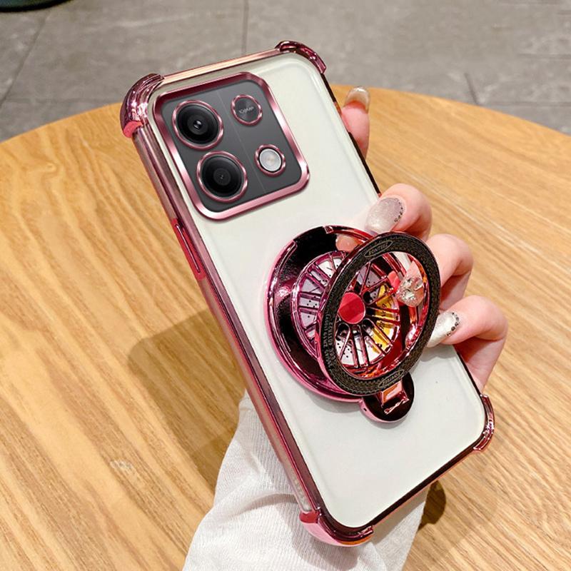 Rotate Gyro Holder for Magsafe Magnetic Case for Funda Xiaomi POCO C65 C 65 M6 F6 F5 M5S F3 M3 X6 X5 X3 Pro Clear Bracket Cover