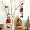 1pcs Christmas Elves Stuffed Plush Dolls Hanging Ornaments Xmas tree Decor cute Boy Girl Elf Pendant Kids Gifts Updated Year noel