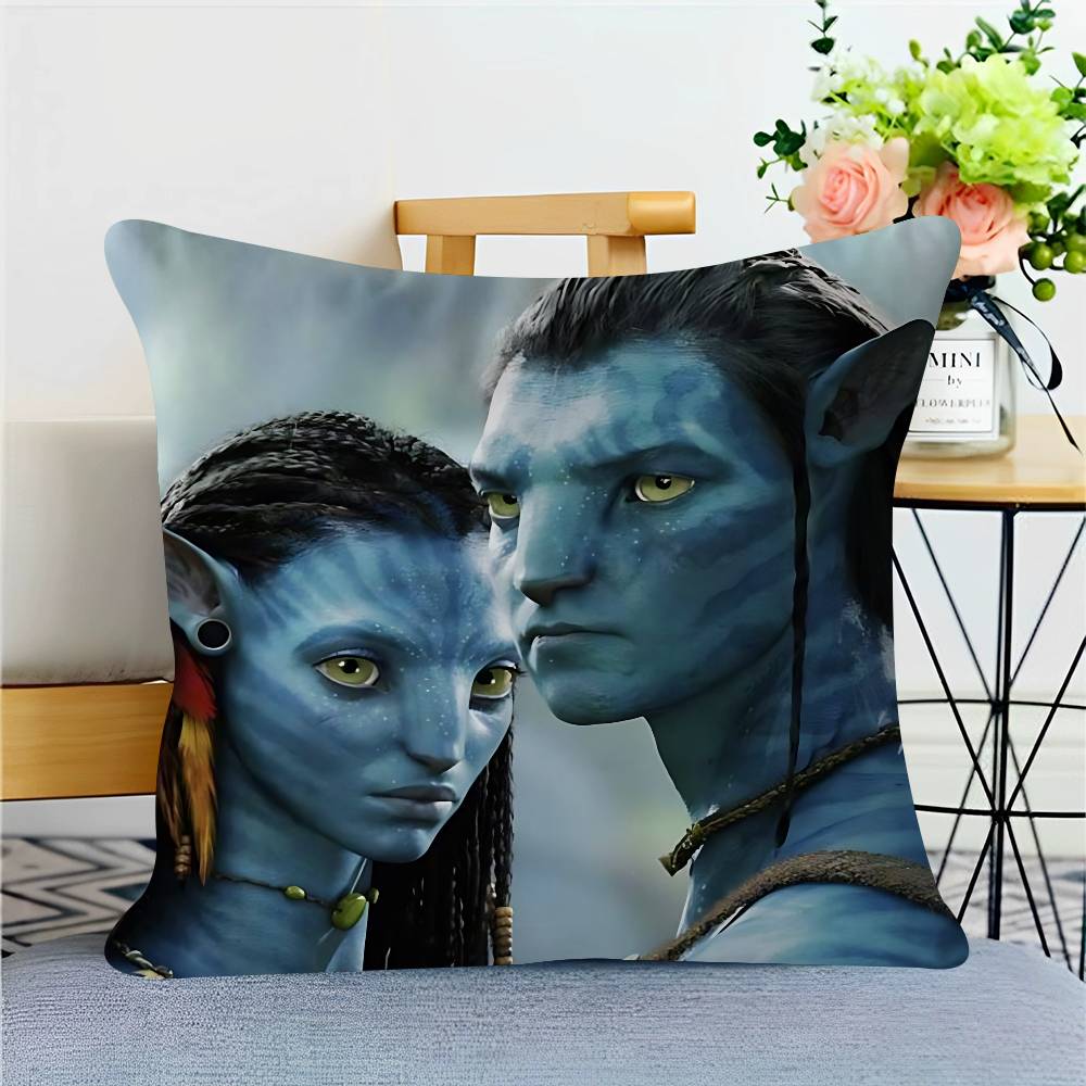 

Подушка-наволочка для подушки з принтом з фільму Аватар 45x45 см М яка затишна бавовняна Декоративна наволочка для подушки для вулиці На блискавці Для дивана 16x16Inch