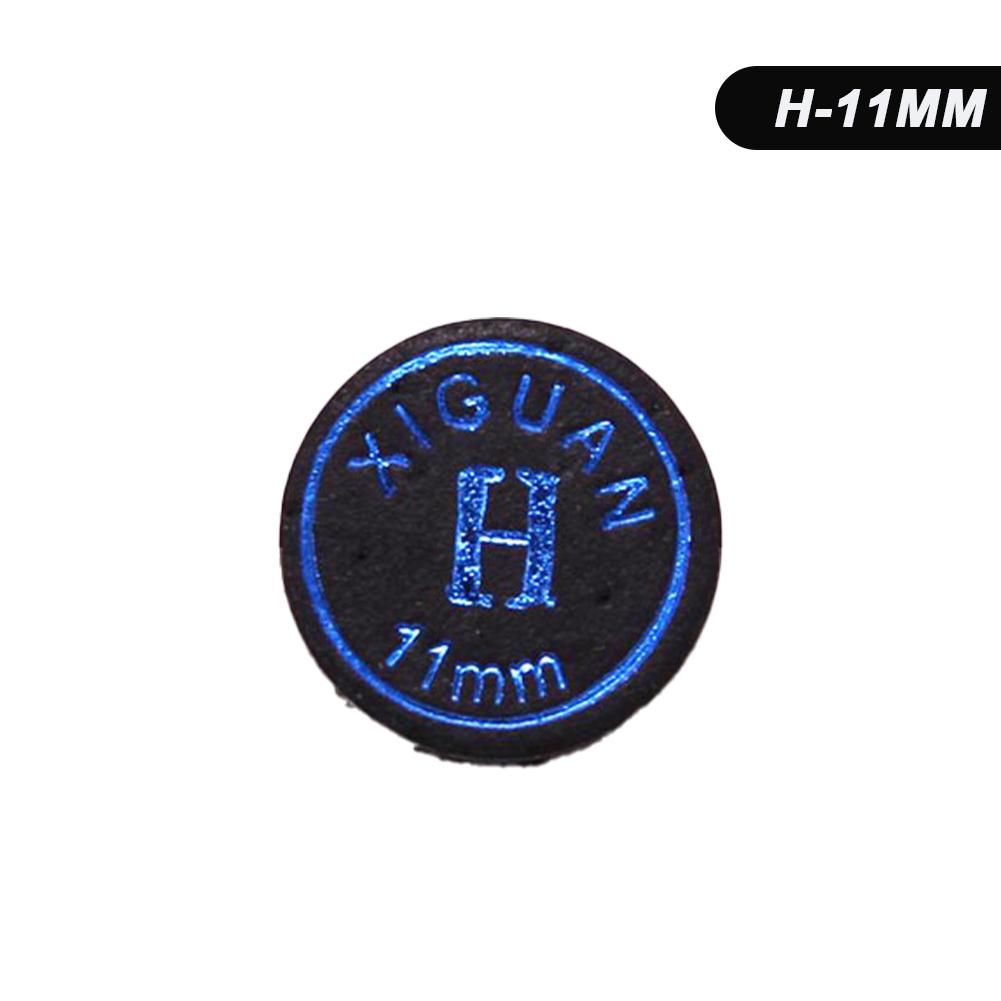 

1 шт 11/14 мм многослойный наконечник для бильярдного кия из свиной кожи с черным драгоценным камнем для снукера, девятишаровый наконечник для бильярдного оборудования