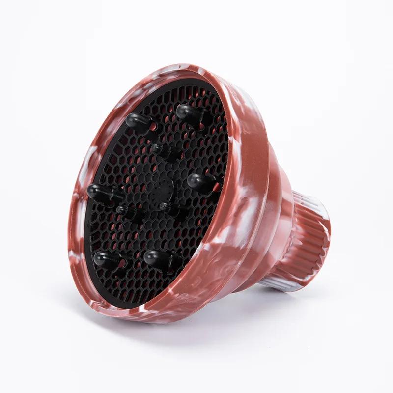 

Силіконова насадка-дифузор для фена, регульована, термостійка, для розсіювання повітря, інструмент для укладання