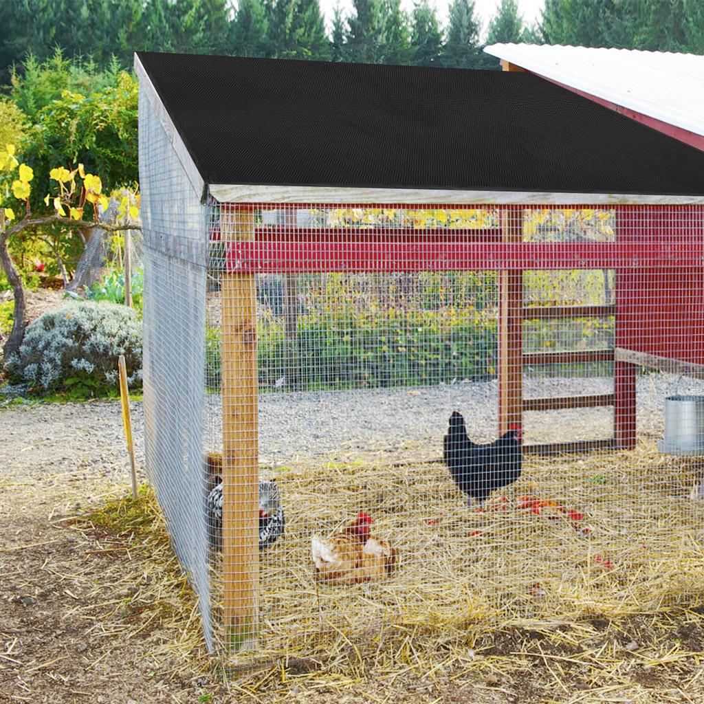 Outdoor Chicken Run Cover Waterproof 210D Silver Coated Cloth Easy to Install Detachable Chicken House Cover for Outdoor Yard