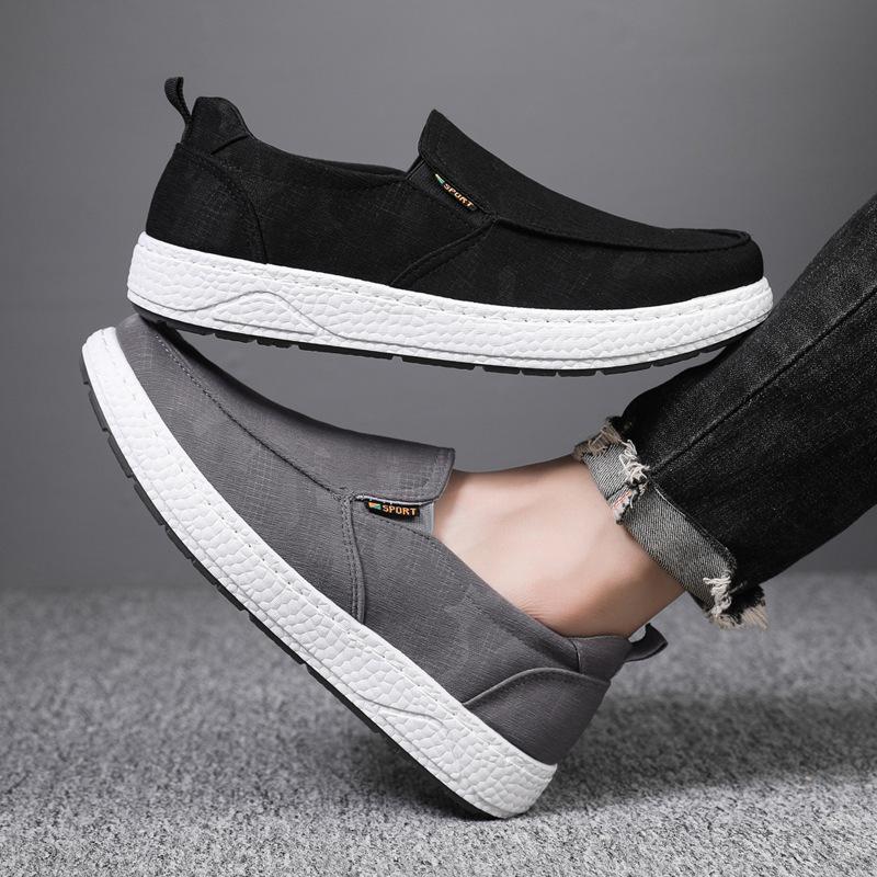 Fashion and Casual Men's Cloth Shoes, Walking Comfortable and Breathable Running Shoes, Driving At Home and Pedaling Lazy Shoes