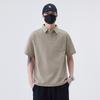 New Summer Men's Short-sleeved POLO Shirt Loose Teen Top with Collar Short-sleeved