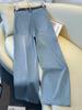 Spring 2026 Women's Retro Wide-Leg Rhinestone Jeans