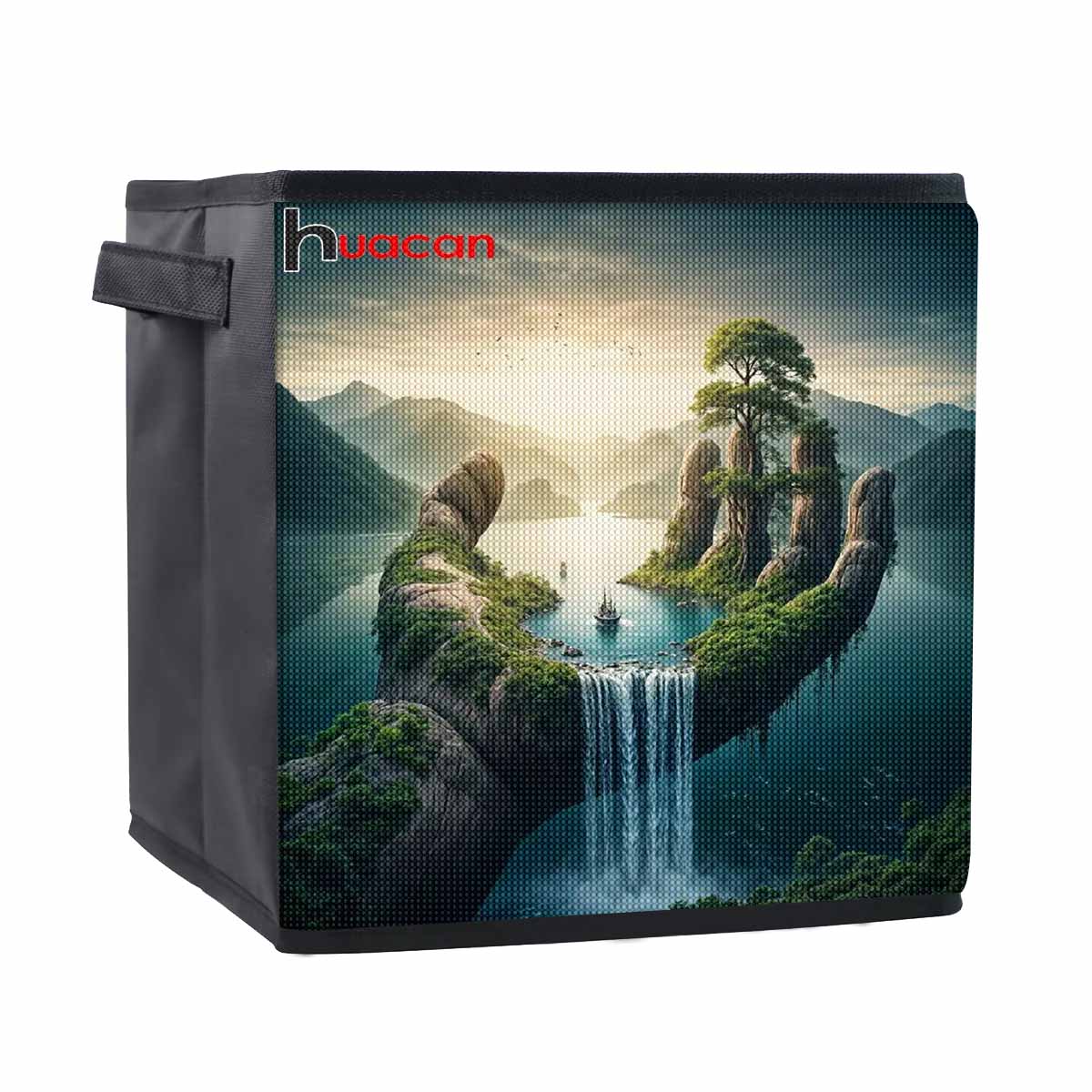 

The Pool in Hand 5D Diamond Painting Storage Basket Full Round Drill Mosaic Diamond Embroidery Cross Stitch Kits Home Decor Home Decor 25cmx25cm