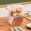 Clear Bread Storage Box with Lid Multifunction Organize Box Household for Kitchen Dining Room Sealing Holder