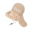 1153 children's hat outdoor UV protection empty top hat men and women cute big eaves shawl sun protection bucket hat