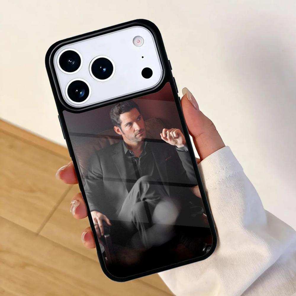 Amerikaanse TV Lucifer Mobiele Telefoonhoesje voor IPhone 17 AIR 16pro Max 15 14 13 12 11 Bumperhoes